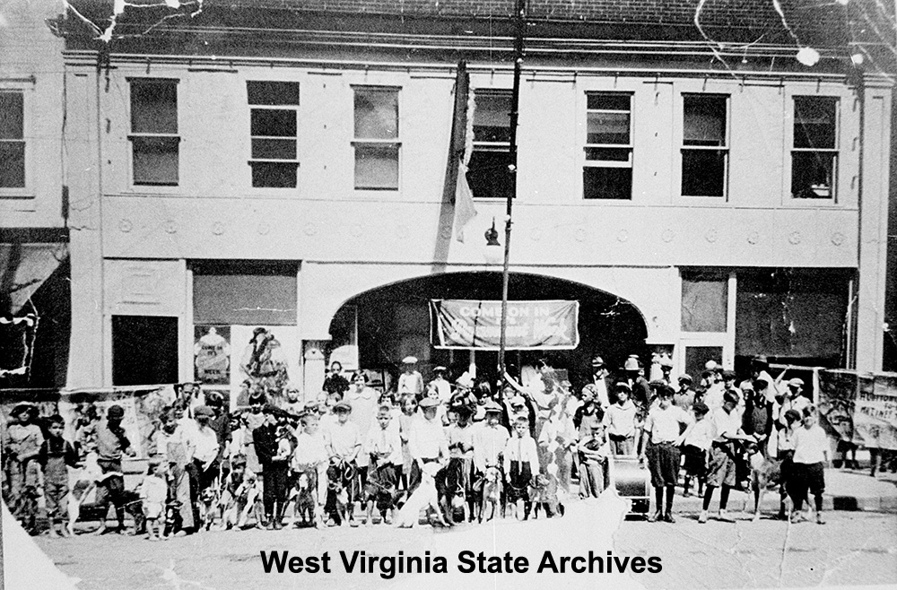Dog show, Robey Theater, Spencer, circa 1920. Historic Preservation Collection, West Virginia State Archives (064315)