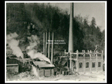 Construction of the new power house, mine Number 251. This picture is also found in the DeHaven Collection, Roll 1599 14.