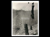 Aerial tramway over denuded hillside, mine Number 251. This picture is also found in the DeHaven Collection, Roll 1602 14.