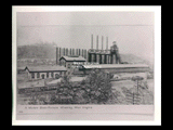 Postcard view of modern blast furnace in Wheeling.