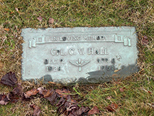 Grave marker for Cpl. Columbus Van Linden Hall in Cunningham Memorial Park. Find A Grave photo courtesy of Diana Scott Cobbs
