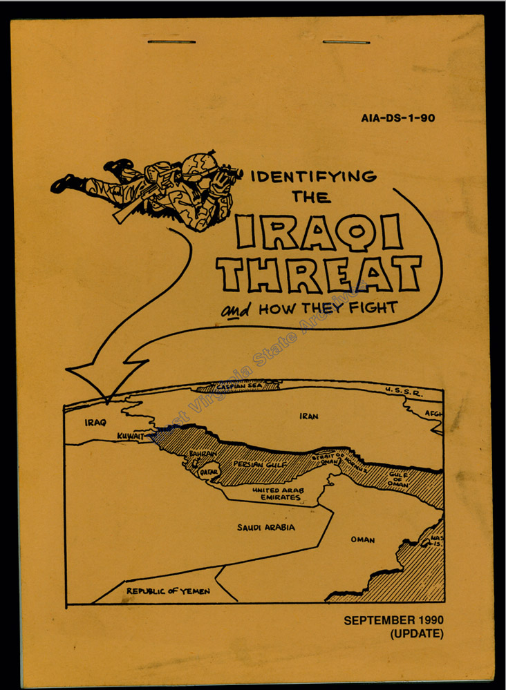 Handbook issued to soldiers by the US Army during Desert Storm, 1990. (Ms2003-104)