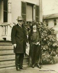 Morgan and wife