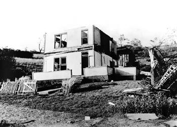 Shinnston house badly damaged by tornado