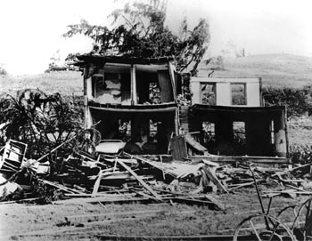 House destroyed by tornado