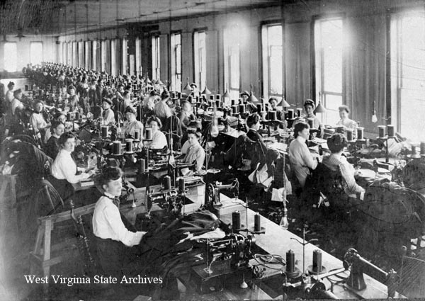 Women working at sewing machines at Perfection Garment, Martinsburg.
Charles McDaniel Collection