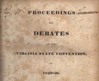1829-30
Virginia Constitutional Convention