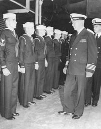 Captain's inspection of crew
