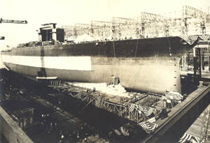 Launching of the USS West Virginia