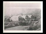 Postcard view of Mount de Chantal Visitation Academy showing the chaplain's residence at right.