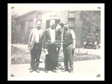Employees of Wheeling Steel. Bernard Shamler (storekeeper), Frank King (payroll clerk), Ralph Cox (yard boss), and Arthur Edge (plate mill superintendent).