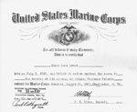 Marine Corps Certificate
