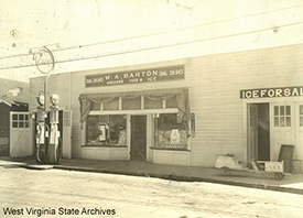 The grocery store of William Aaron Barton Sr. served the Bridge Road neighborhood in South Hills. Barton Family Collection (Ph2018-007), West Virginia State Archives