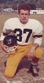 Jim played football, among other sports, at Keyser High School. Courtesy of Vietnam Veterans Memorial Fund