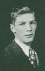 James Dewey Carroll's senior picture as it appeared in the <i>Tiger</i> [Elkins High School Yearbook], 1938
