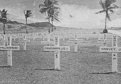 Initial
resting place on Guam