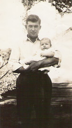 Herbert Chaffin holding son Robert