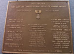 Medal of Honor plaque