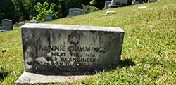Headstone for Kennie Cummings, Richwood Cemetery. Courtesy Cynthia Mullens