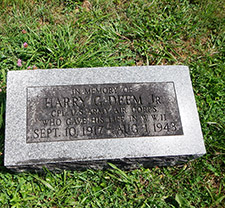 Memorial in Greenlawn Cemetery, Harrison County. Courtesy Cynthia Mullens