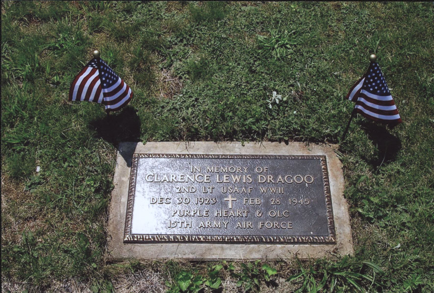 Clarence L. Dragoo memorial marker