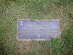 Memorial [cenotaph] to James S. Findley in Greenlawn Cemetery. Courtesy Cynthia Mullens