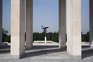 Angel Statue at Henri-Chapelle American Cemetery in Belgium. Courtesy American Battle Monuments Commission