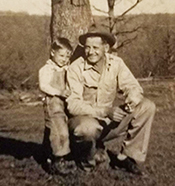 Marvin Jim Hanna and his father. Courtesy Vietnam Veterans Memorial Fund
