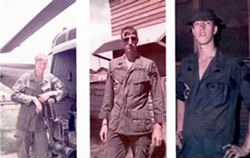 three photos of Gary taken in Vietnam