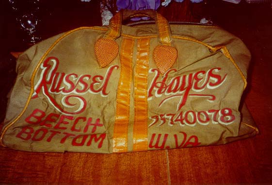 Duffel bag owned
by
Russell Hayes