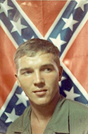 Many soldiers had their photos taken with the Confederate flag as a backdrop during the Vietnam era.
