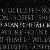 Alan's name on Vietnam Memorial in DC