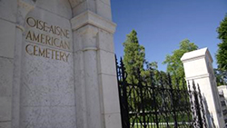 Entrance to the Oise-Aisne American Cemetery. American Battle Monuments Commission