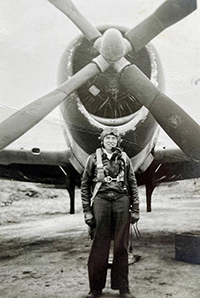 Lt. Horrigan with his P-47/D