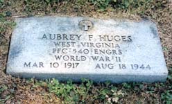 Grave Marker of Aubrey Hughes, Susie Chapel Cemetery
