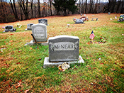 The McNear family marker in Maplewood Cemetery. Courtesy of Cynthia Mullens