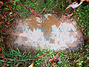 Military marker for Terry Lee McNear. Courtesy of Cynthia Mullens