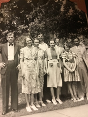 The Nuzum family; Paul is in the back, second from right. Courtesy Paul Harding Nuzum's niece Karin Nuzum Blakeley