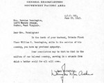 Letter from Douglas MacArthur
