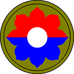 9th Infantry Division should patch. Image created by Steven Williamson. As [I am] a United States Army soldier, it is considered the work of the United States Federal Government, and as such is in the public domain.