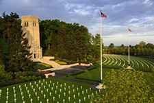 Aisne-Marne American Cemetery is the final resting place to more than 2,000 Americans that gave their lives in World War I. Ray Odbert Skidmore's name is inscribed on the Tablets of the Missing. Photo Credit: Warrick Page/American Battle Monuments Commission