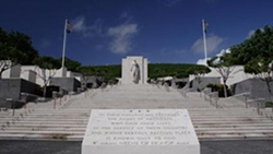 World War II casualties whose remains were unrecoverable are listed on the Tablets of the Missing at the Honolulu Memorial. American Battle Monuments Commission