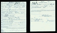Sherman Draft Registration Card