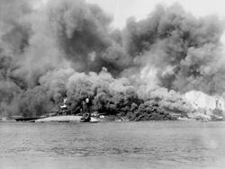 Battleship Row at Pearl Harbor