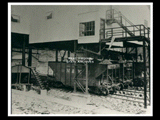 Loading coal cars at mine Number 261 at Caretta. This picture is also found in the DeHaven Collection, Roll 1609 11.