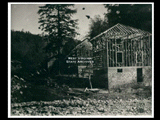 Construction of homes in Wolf Pen hollow, looking northeast. (For view taken a few days later, <a href="photodetail.aspx?Id=25">click here</a>. For a view taken 3 months later, see <a href="photodetail.aspx?Id=31">click here</a>.  This picture is also found in the DeHaven Collection, Roll 1596 06.