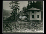 Homes in Wolf Pen hollow looking northeast from forks of road. (For earlier views, see <a href="photodetail.aspx?Id=25">this image</a>. and <a href="photodetail.aspx?Id=26">this image</a>. This picture is also found in the DeHaven Collection, Roll 1596 15.