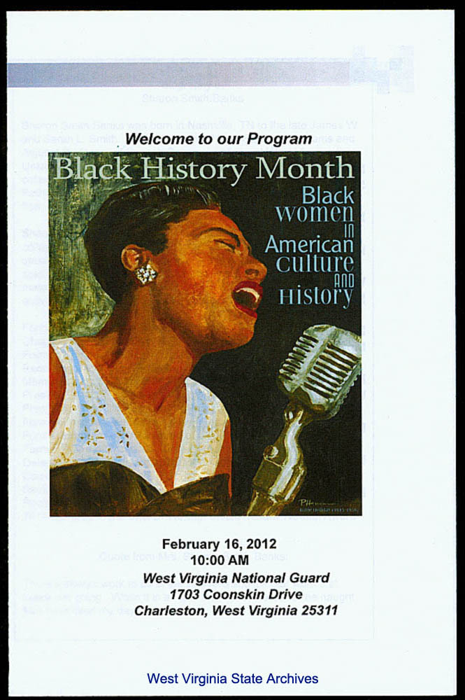 Program for Black History Month: Black Women in American Culture and History, February 16, 2012 (Ar2083)