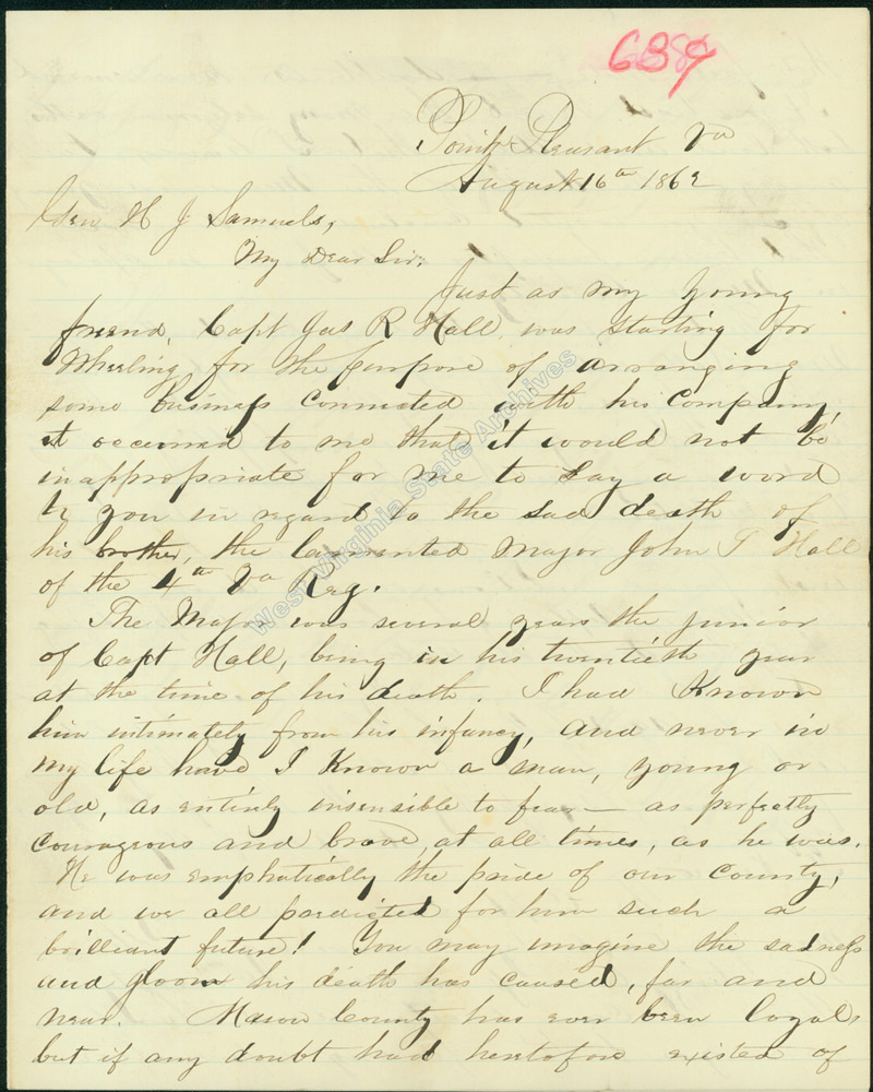 1862 letter from Lewis Wetzel (Ar1722w-z)