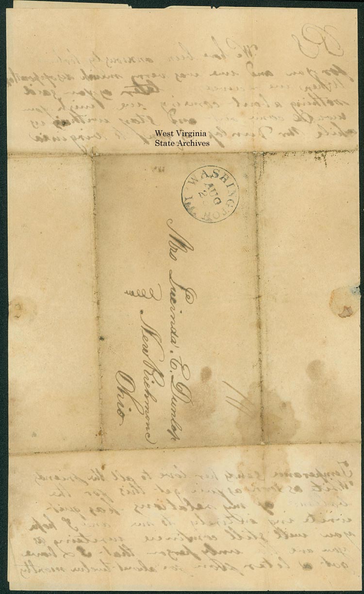 letter about heir refusing to break will and enslave freed slaves, 1846. (Ms2015-001)